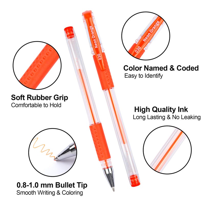 Lelix Gel Pens, 120 Pack Gel Pen Set, 60 Unique Colors with 60 Refills for Adults Coloring Books Drawing Doodling Crafts Scrapbooking Journaling - Image 4